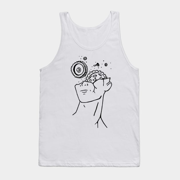 Gear Head Tank Top by Citizen Plain Inc.